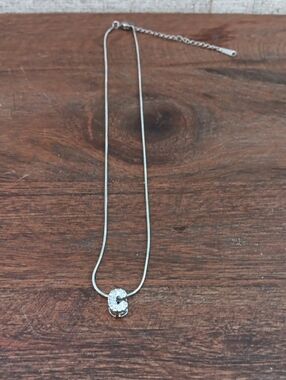 Silver Crystal 'C' Pendant Necklace - Women Jewelry